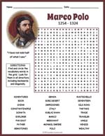 Marco Polo Word Search Thumbnail