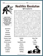 Neolithic Agricultural Revolution Word Search Thumbnail