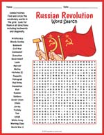 Russian Revolution Word Search Thumbnail