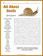 Snails Word Search thumbnail