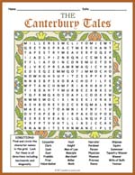 The Canterbury Tales Prologue Word Search Thumbnail