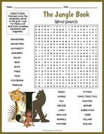 The Jungle Book Word Search Thumbnail
