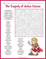 The Tragedy of Julius Caesar Word Search Thumbnail