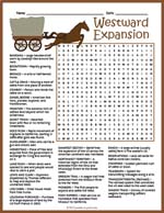 Westward Expansion Word Search Thumbnail