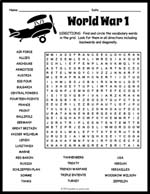 World War 1 Word Search