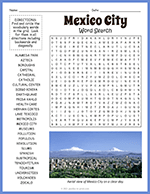 travel word search puzzle example thumbnail