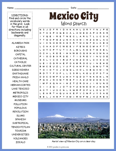 Travel Word Searches