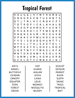 Tropical Forest Word Search thumbnail
