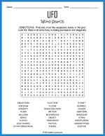 UFO Word Search Thumbnail