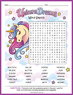Unicorn Word Search thumbnail