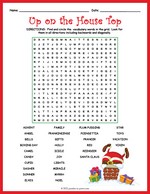 Up On The House Top Word Search thumbnail