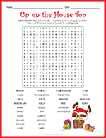 Up On the House Top Word Search thumbnail