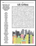 US Cities Word Search thumbnail