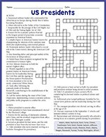US Presidents' Day Crossword thumbnail