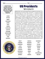 Us Presidents Word Search thumbnail