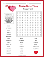 Valentine's Day Word Search thumbnail