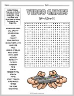 Video Games Word Search thumbnail