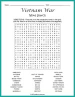 Vietnam War Word Search Thumbnail