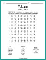 Volcano Word Search Thumbnail