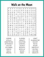 Walk on the Moon Word Search thumbnail