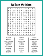 Walk on the Moon Word Search thumbnail