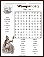 Wampanoag Word Search thumbnail