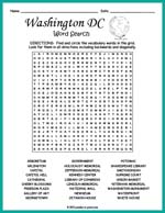 Washington DC Word Search Thumbnail