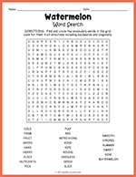 Watermelon Word Search thumbnail