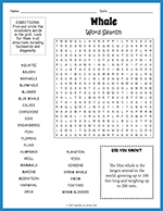 Whale Word Search thumbnail