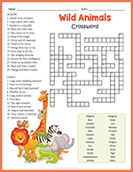 Wild Animals Crossword thumbnail