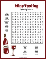 Wine Tasting Word Search thumbnail