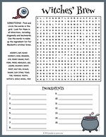 Witches Brew Word Search thumbnail