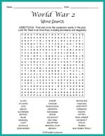 World War 2 Word Search Thumbnail