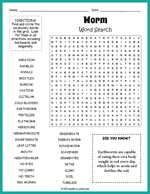 Worm Word Search Thumbnail