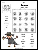 Zorro Word Search Thumbnail